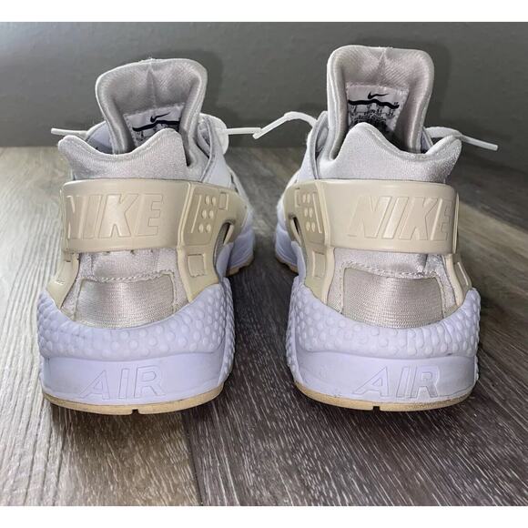 Nike Air Huarache Triple White 318429-111 Men’s US Size 8 Sneaker Shoes - Picture 7 of 10